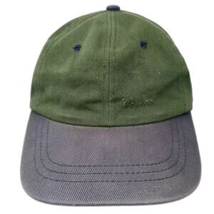 HeadShot Green Baseball Cap One Size Strapback Two-Tone Distressed Twill Hat